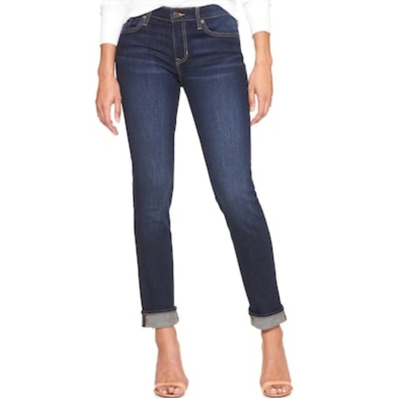 GAP Denim - Gap Mid Rise Straight Cuff Jeans